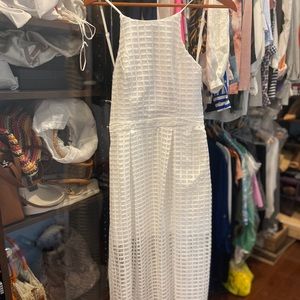 Long white summer dress